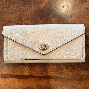 Coach Wallet, Cream, Leather NWT